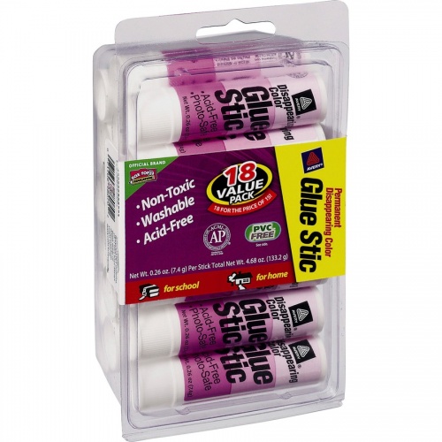 Avery Glue Stic Disappearing Purple Color (98079)
