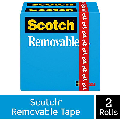 Scotch 3/4"W Removable Tape (MMM8112PK)