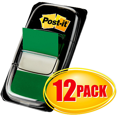 Post-it Green Flag Value Pack (MMM680GN12)