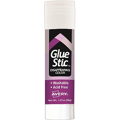 Avery Glue Stic with Disappearing Purple Color (AVE98071)