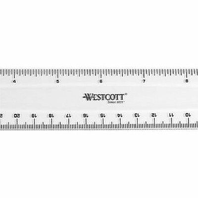 Westcott 12" Shatterproof Ruler (ACM13862)