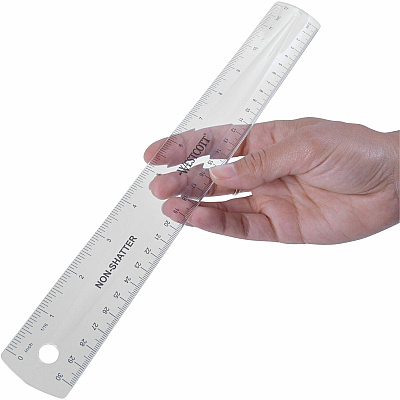 Westcott 12" Shatterproof Ruler (ACM13862)