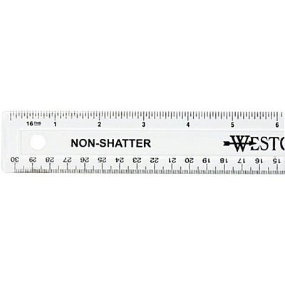 Westcott 12" Shatterproof Ruler (ACM13862)