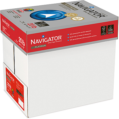 Navigator Platinum Superior Productivity Multipurpose Paper - Silky Touch - White (SNANPL11205R)