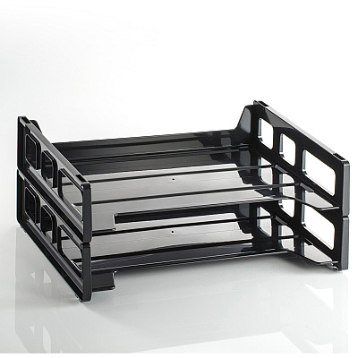 Officemate Side-Loading Desk Trays, 2PK (OIC21022)