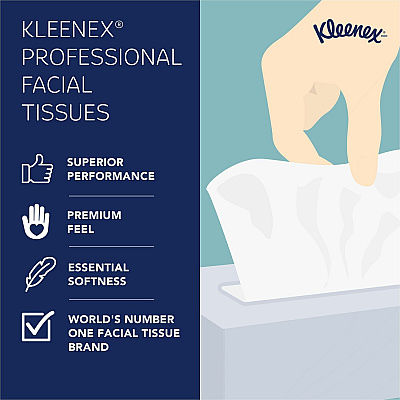 Kleenex Professional Facial Tissue Cube for Business (KCC21271)