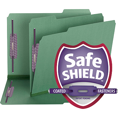 Smead Colored 1/3 Tab Cut Letter Recycled Fastener Folder (SMD14938)