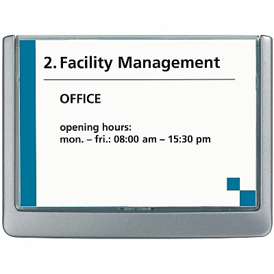 Durable CLICK SIGN Holder for Interior Walls (486137)