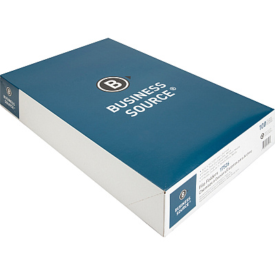 Business Source 1/3 Tab Cut Legal Recycled Top Tab File Folder (BSN17526)