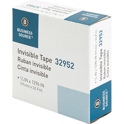 Business Source Invisible Tape Dispenser Refill Roll (BSN32952)