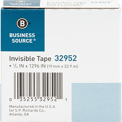 Business Source Invisible Tape Dispenser Refill Roll (BSN32952)