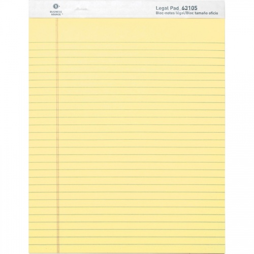 Business Source Micro-Perforated Legal Ruled Pads (63105)