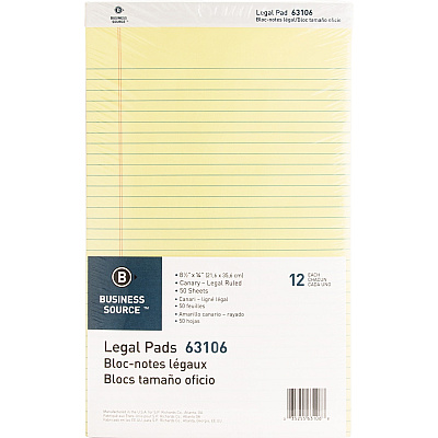 Business Source Legal Pads (BSN63106)