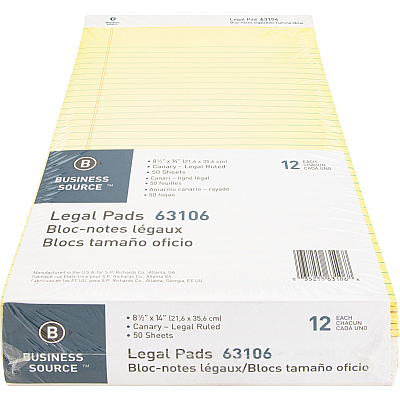 Business Source Legal Pads (BSN63106)
