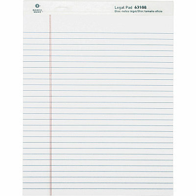 Business Source Micro-Perforated Legal Ruled Pads (BSN63108)