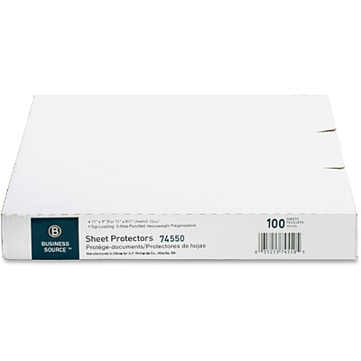Business Source Top-Loading Poly Sheet Protectors (BSN74550)