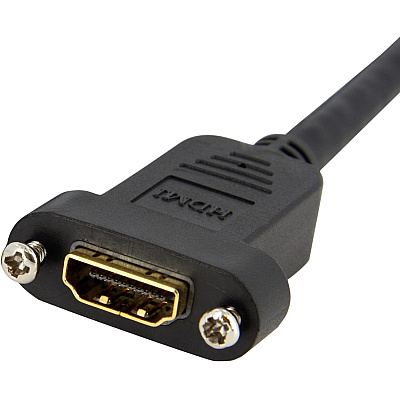 StarTech 3ft Hdmi Female To Male Adapter Cable 4k (HDMIPNLFM3)