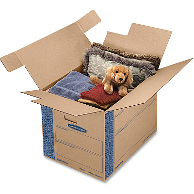 Bankers Box SmoothMove Prime Moving Boxes, Large (FEL0062901)