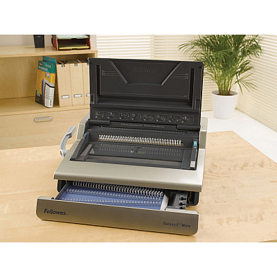Fellowes Galaxy-E Electric Wire Binding Machine w/ Starter Kit (5217801)
