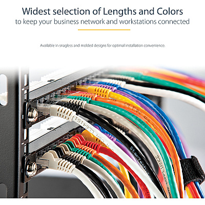 StarTech 4ft Cat6 Ethernet Cable Blue Cat 6 Poe (C6PATCH4BL)