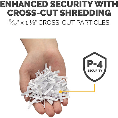 Fellowes 225Ci Paper Shredder | 100% Jam Proof, 22-Sheet, Cross-Cut Security, Commercial Grade | 3825001 Model, Black