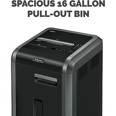 Fellowes 225Ci Paper Shredder | 100% Jam Proof, 22-Sheet, Cross-Cut Security, Commercial Grade | 3825001 Model, Black