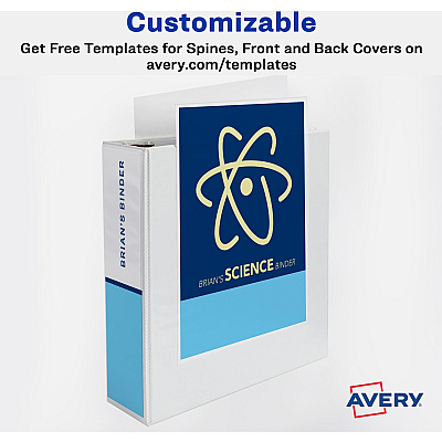 Avery TouchGuard View 3 Ring Binder (AVE17145)
