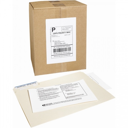 Avery White Shipping Labels w/ Receipt (5127)