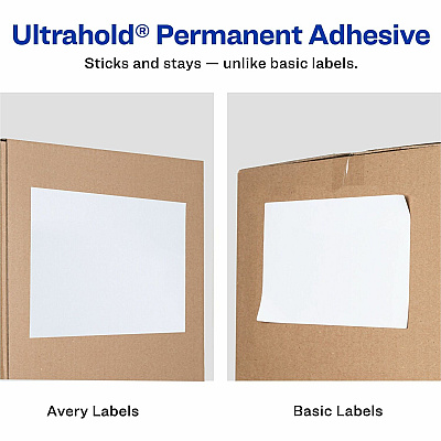 Avery Shipping Labels with Receipt, 5-1/16" x 7-5/8" , 50 Labels (AVE5127)
