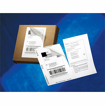 Avery Shipping Labels with Receipt, 5-1/16" x 7-5/8" , 50 Labels (AVE5127)