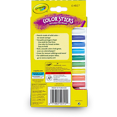 Crayola 12 Color Sticks Woodless Colored Pencils (CYO682312)
