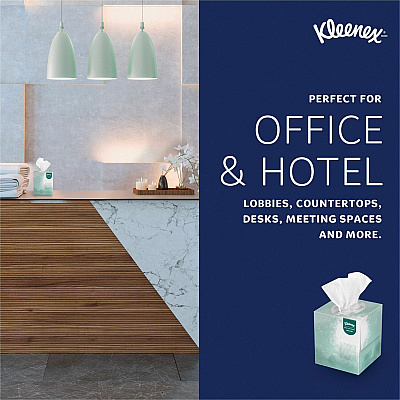 Kleenex Professional Naturals Facial Tissue Cube for Business (KCC21272BX)
