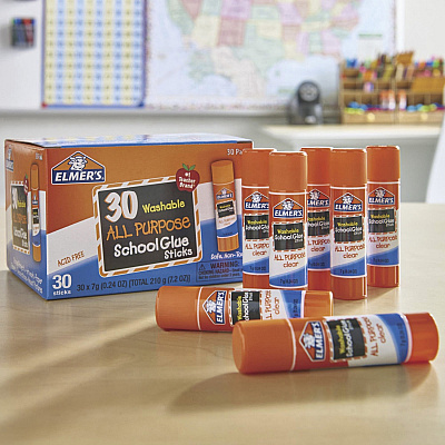 Elmer's All-Purpose Glue Stick 30 Count Class Pack (EPIE556)
