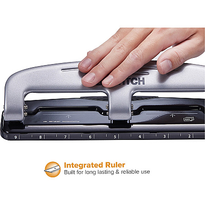 Bostitch EZ Squeeze 12 Three-Hole Punch (ACI2101)