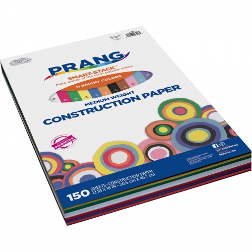 Prang 11-Color Construction Paper Smart-Stack (6526)