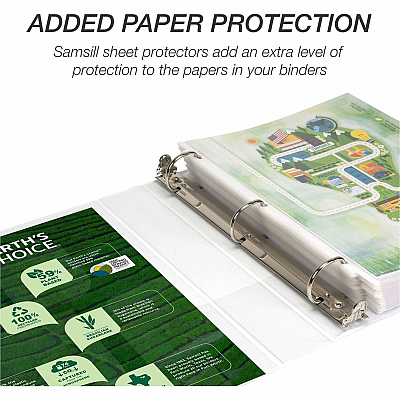 Samsill Earth's Choice Plant-based Durable View Binder (SAM16957)