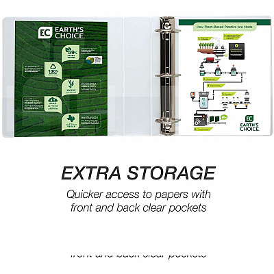 Samsill Earth's Choice Plant-based Durable View Binder (SAM16967)