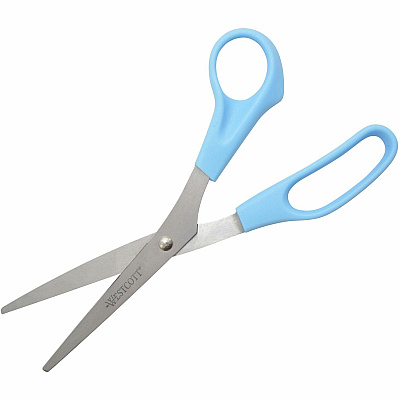 Westcott All Purpose 8" Stainless Steel Straight Scissors (ACM13151)