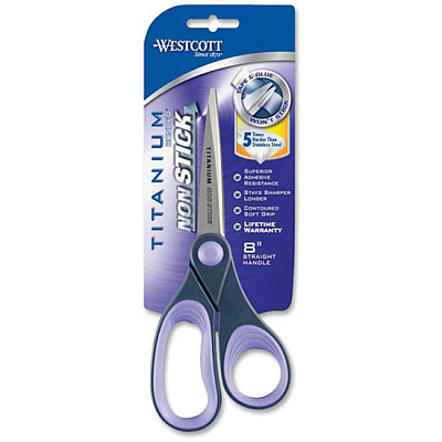 Westcott 8" Non-Stick Straight Scissors (ACM14910)
