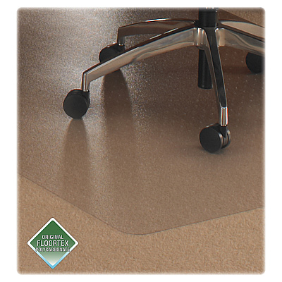 Cleartex Polycarbonate Rectangular Chair Mat for Carpets over 1/2" - 48" x 60" (FLR1115227ER)