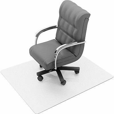 Cleartex Polycarbonate Rectangular Chair Mat for Carpets over 1/2" - 35" x 47" (FLR118927ER)