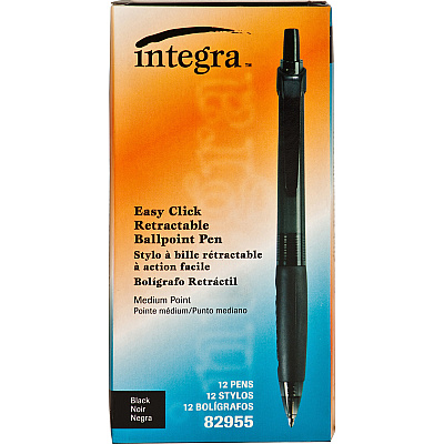 Integra Easy Click Retractable Ballpoint Pen (ITA82955)