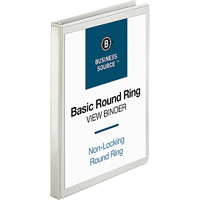 Business Source Round-ring View Binder (BSN09951)