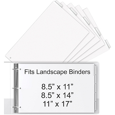 EasyFit 5-Tab Legal Size Index Dividers (STW63200)