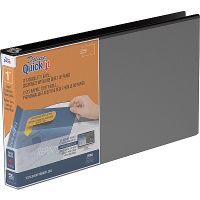 QuickFit Landscape Round Ring View Binder for Spreadsheets (STW95011L)