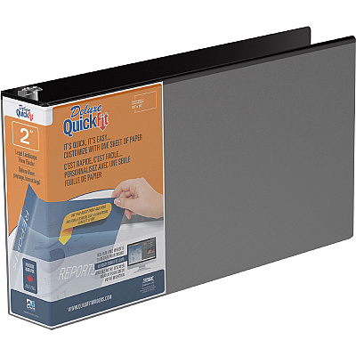 QuickFit Landscape Round Ring View Binder for Spreadsheets (STW95031L)