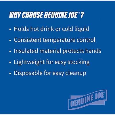 Genuine Joe 8 oz Hot/Cold Foam Cups (GJO58550)