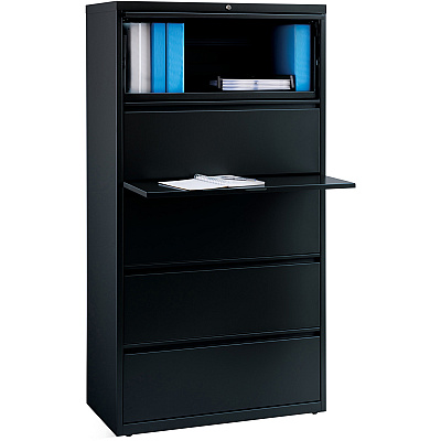 Lorell Fortress Series Lateral File w/Roll-out Posting Shelf (LLR60551)