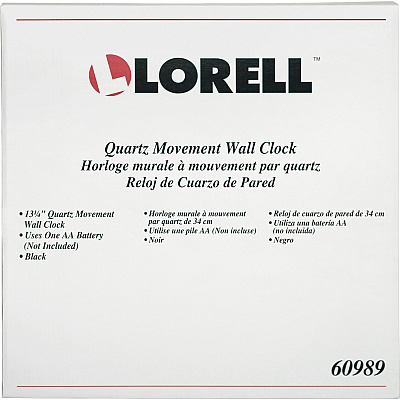 Lorell 13-1/4" Round Wall Clock (LLR60989)