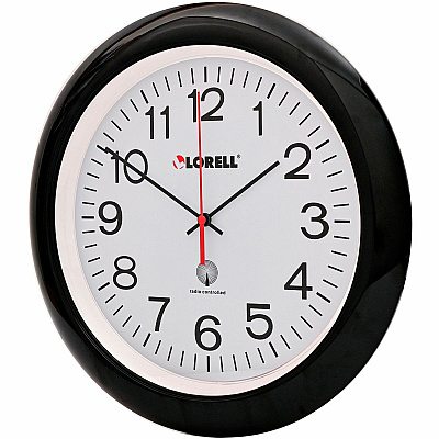 Lorell 13-1/4" Radio-Controlled Wall Clock (LLR60994)